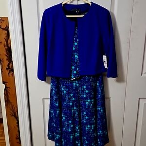 Jessica Howard ,size 12 dress and 3 quarter sleeve blazer.